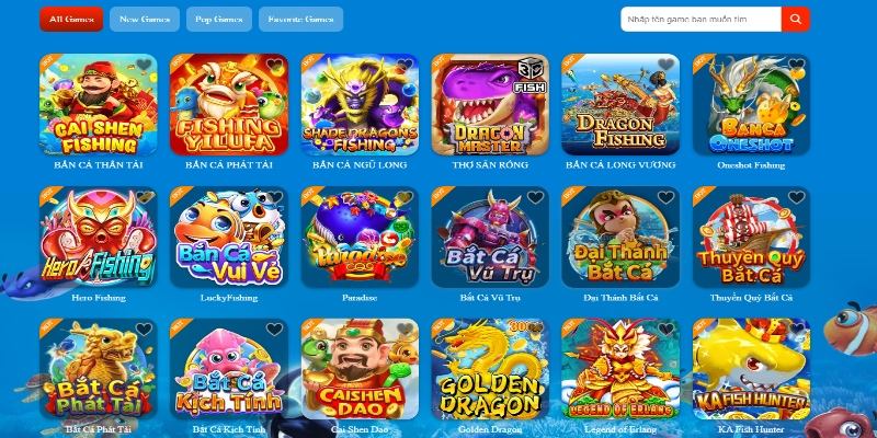 Bắn cá SA88 có kho game đa dạng